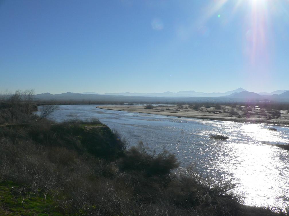 The Mohave river at Indian Trail, near Helendale, California.