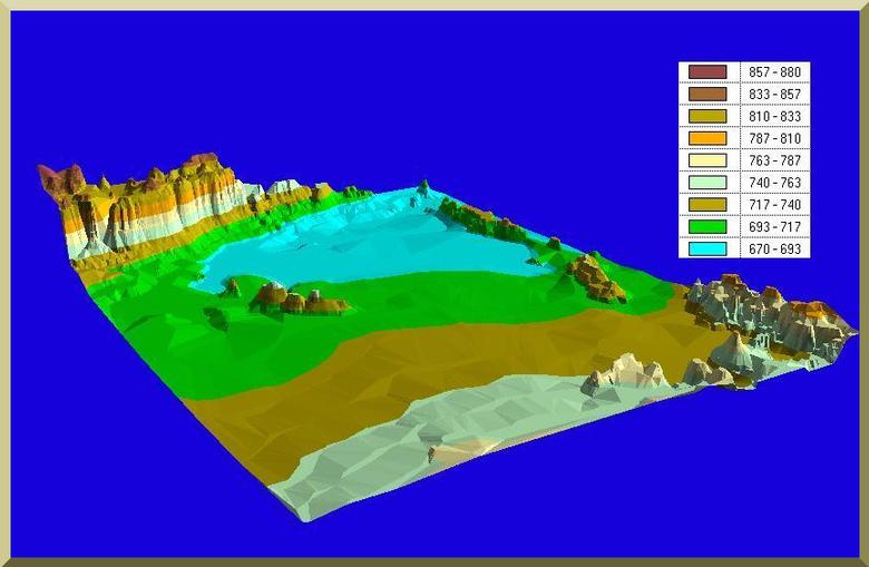 Digital elevation model of the Ojos Negros valley,
Baja California