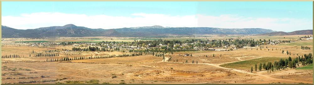 Panoramic view of the Ojos Negros Valley
