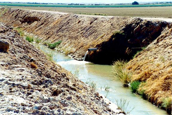 Working drain, Imperial valley, California