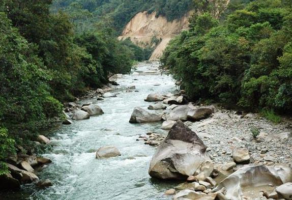 Bombuscaro river, Zamora-Chinchipe, Ecuador