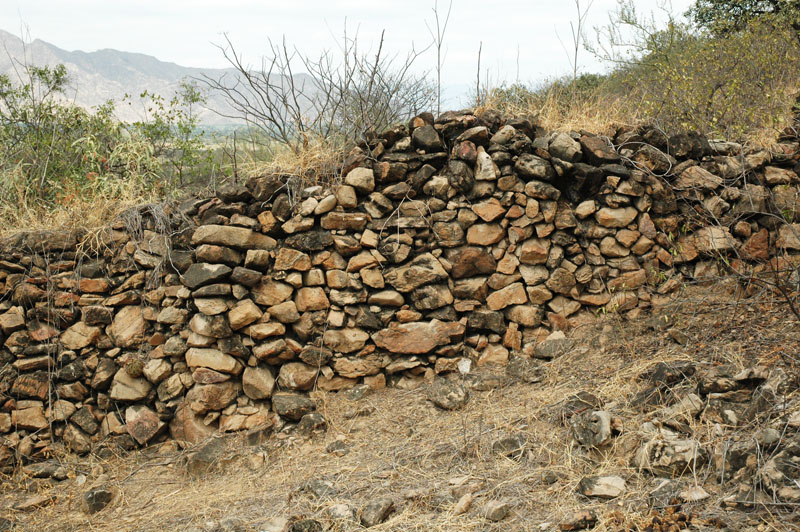  Masonry wall on Cerro Hualtaco.
