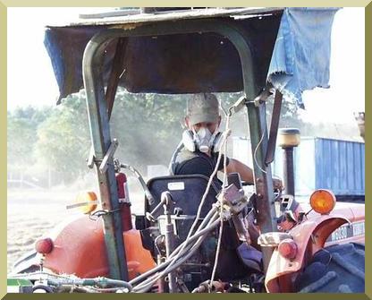 Protection against excessive dust is required when harvesting chufa