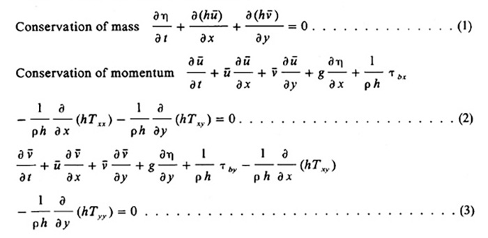 equations 1 to 3 