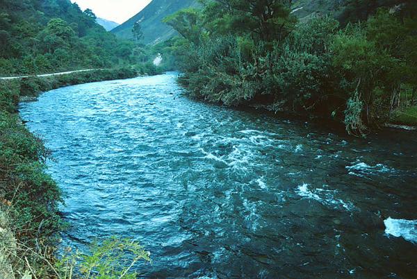 Rio Utcubamba at Nogalcucho, Amazonas, Peru.